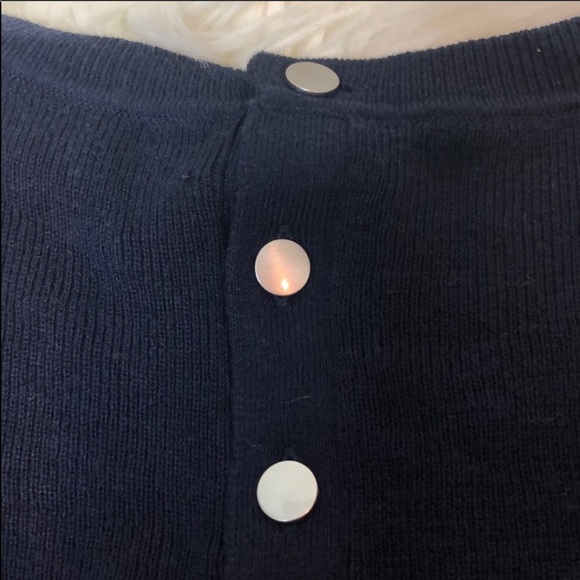 Banana Republic Crew Neck Striped Sweater Navy - Picture 3 of 5